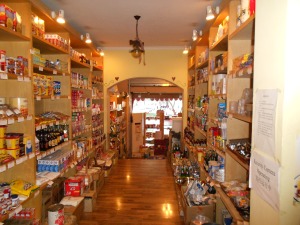 An extensive stock of American goods can be found at Sabrina's.